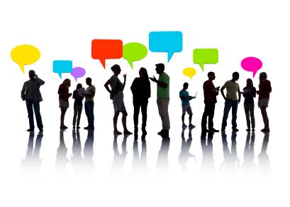 Group of people interacting